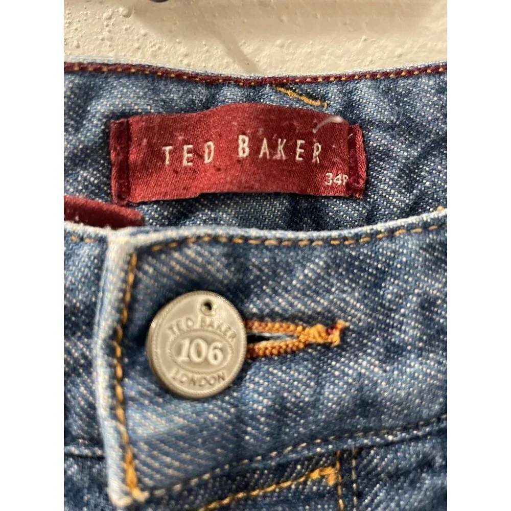 TED BAKER JEANS MEN'S CAMBLY REGULAR CASUAL Comfortable  FIT SIZE 34 JEANS PANTS